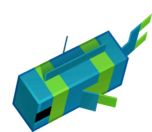 Fish Minecraft Minecraft Sticker - Fish Minecraft Fish Minecraft Stickers