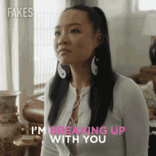 Im Breaking Up With You Rebecca GIF - Im Breaking Up With You Rebecca Becca GIFs