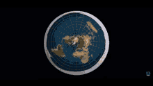 Flat Earth Globe Inverse Inverse Flat Earth Globe GIF