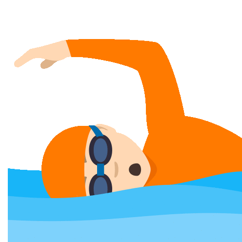 Swimming Joypixels Sticker