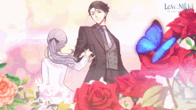 Lovers Couple GIF - Lovers Couple Flowers GIFs
