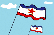 Yugoslavia Flag GIF - Yugoslavia Flag Sky GIFs