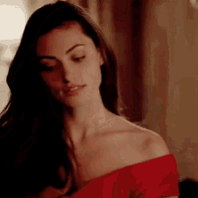phoebe tonkin hayley marshall red dress the originals the cw