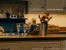 Alvin And The Chipmunks Champagne GIF - Alvin And The Chipmunks Champagne Celebrate GIFs