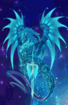 dragon blue infinite sword