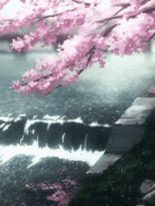 anime asthetic cherry blossoms