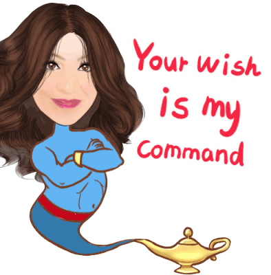 Genie Your Wish Is My Command Sticker - Genie Your Wish Is My Command Smile Stickers