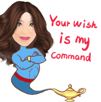 Genie Your Wish Is My Command Sticker - Genie Your Wish Is My Command Smile Stickers