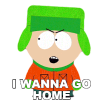I Wanna Go Home Kyle Broflovski Sticker - I Wanna Go Home Kyle Broflovski South Park Stickers