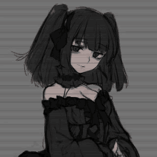 Emo Black Dress GIF