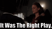 Chicago Med Natalie Manning GIF - Chicago Med Natalie Manning It Was The Right Play GIFs