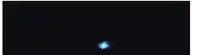 a blue and white swirl in the middle of a black background