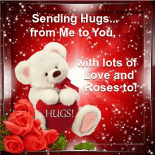 hug love sending hugs greetings blinking