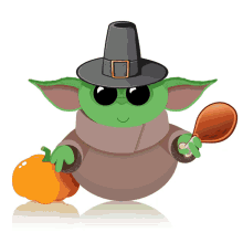 Happy Thanksgiving Yoda Baby GIF - Happy Thanksgiving Yoda Baby Thanksgiving Yoda GIFs