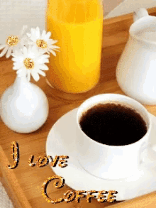 I Love Coffee Flowers GIF - I Love Coffee Flowers Mornings Be Like GIFs