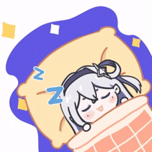 anime girl anime vtuber cute sleeping