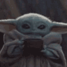 Baby Yoda Soup GIF - Baby Yoda Soup GIFs