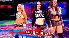 Riott Squad Ruby Riott GIF - Riott Squad Ruby Riott Sarah Logan GIFs