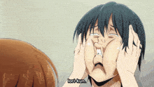 a cartoon of a man making a funny face with the words lori-kun written above him