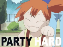 Party Hard GIF - Party Hard Misty Pokemon GIFs