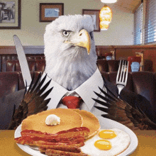 American Breakfast Eagle Breakfast GIF - American Breakfast America Eagle Breakfast GIFs
