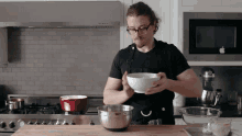 Pour Joshua Weissman GIF - Pour Joshua Weissman Cooking GIFs