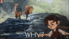 a video game called the gif war has a boy asking why