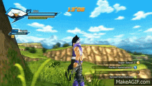 a screenshot of a video game shows a character standing in a field with a score of 1/70