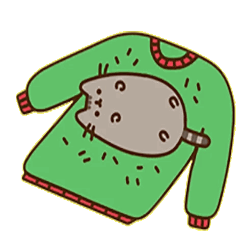 Pusheen Sweater Sticker - Pusheen Sweater Merry Christmas Stickers