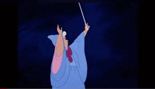 a fairy holding a wand that says fuck you
