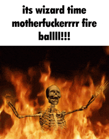 Skeleton Fireball GIF