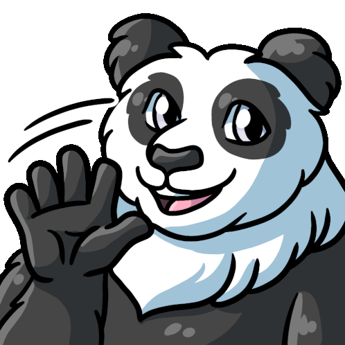 Giantpanda Pandaohey Sticker - Giantpanda Pandaohey Hey Stickers