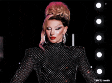 a picture of a drag queen with a caption that says t4yce tumblr