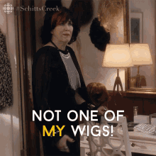 Not One Of My Wigs Catherine O Hara GIF - Not One Of My Wigs Catherine O Hara Moira GIFs