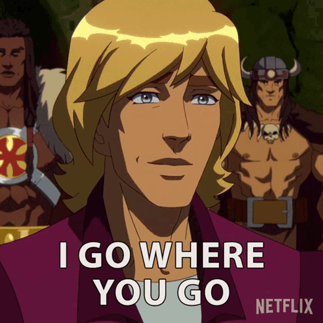 a cartoon character says 