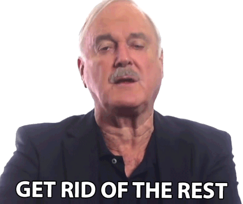 Get Rid Of The Rest John Cleese Sticker - Get Rid Of The Rest John Cleese Big Think Stickers