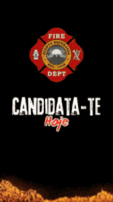 a poster for the fire department of puerto esperanza
