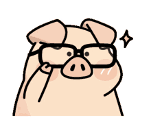 Pig Glasses GIF