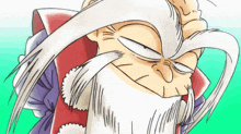 a cartoon character with a long white beard