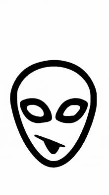 a cartoon of an alien wearing a top hat with the letter ht on it