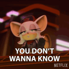 You Dont Wanna Know Rouge The Bat GIF - You Dont Wanna Know Rouge The Bat Sonic Prime GIFs