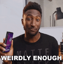 Weirdly Enough Marques Brownlee GIF - Weirdly Enough Marques Brownlee Strangely Enough GIFs
