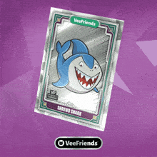 a veefriends card with shrewd shark on the front