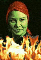 Chloe Decker Fire GIF - Chloe Decker Fire Cursed Chloe Decker GIFs