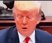 Donald Trump Sleepy GIF - Donald Trump Sleepy Making Faces GIFs