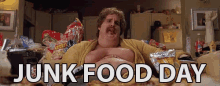 White Goodman GIF - Junk Food Dodgeball Obese GIFs