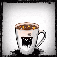 Zorlig Halloween Coffee GIF - Zorlig Halloween Coffee Morning Coffee GIFs