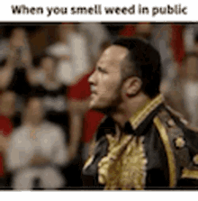 the rock weed stoner smell ganja