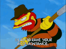 The Simpsons Groundskeeper Willy GIF - The Simpsons Groundskeeper Willy Rack Your Aquaintance GIFs