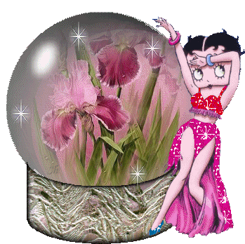Betty Boop Snow Ball Sticker - Betty Boop Snow Ball Sparkle Stickers